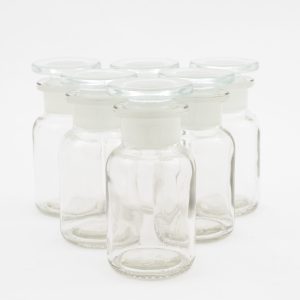 Glass apothecary bottles