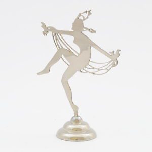 nickel plated Art Deco dancer figure