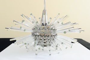 Bakalowits Miracle chandelier nickel plated and crystal glass rods