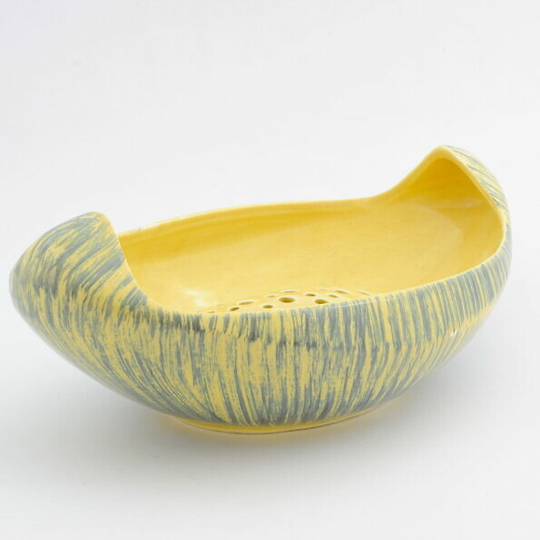 Yellow Ikebana vase by Wit plazewski