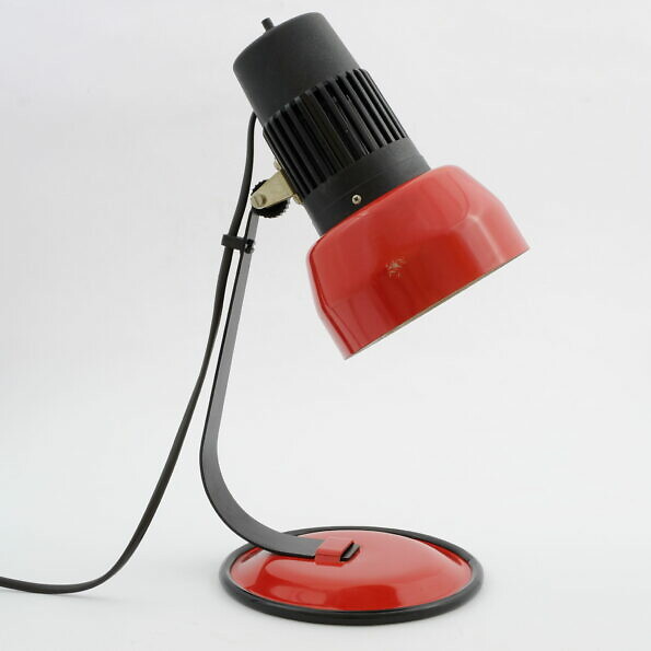 Red Danish Desk Lamp from Lyskaer