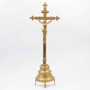 Mosiężny krucyfiks, XVIII wiek