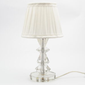 Kryształowa lampa stołowa / buduarowa, lata 70.