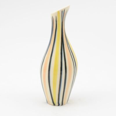 Ceramiczny wazon Pyžamo w stylu mid-century modern proj. Jarmila Formánková, Ditmar Urbach, lata 60.