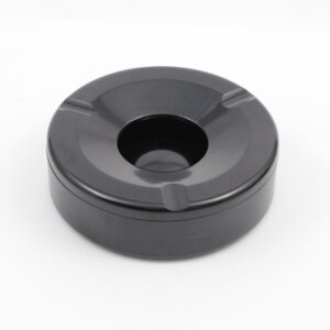 Czarna popielniczka Helit, proj. Walter Zeischegg, model 84033