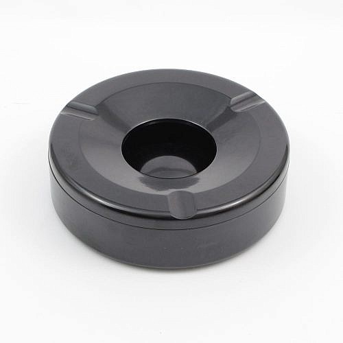 Czarna popielniczka Helit, proj. Walter Zeischegg, model 84033