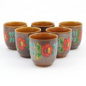 Ręcznie malowane kubki Mirostowice / Zalipie