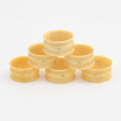 Kościane Obrączki na serwetki, XIX w.