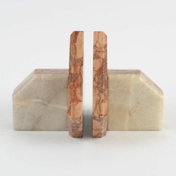Vintage art deco marble bookends from 1930s