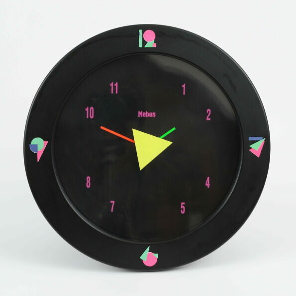 Postmodernistyczny zegar Mebus, lata 90.