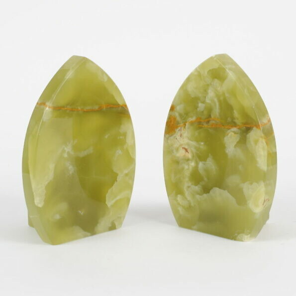 Green Onyx Bookends
