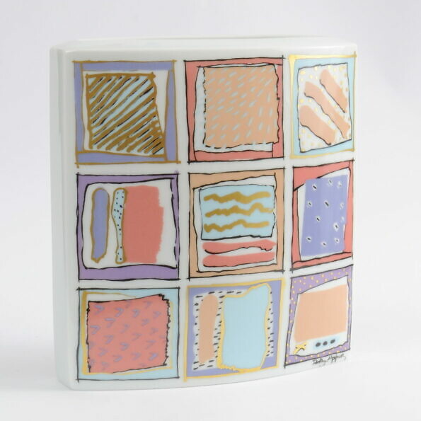 Postmodern Porcelain Vase by Dorothy Hafner for Rosenthal, 1980s