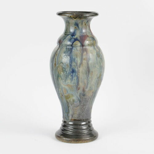 Drip Glaze Stoneware Vase by Roger Guerin