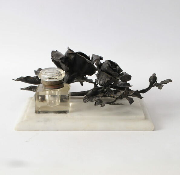 Wrought Iron Inkwell by Louis Van Boeckel