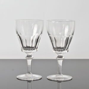 Kryształowe kieliszki do wody Val Saint Lambert, Belgia, lata 50.