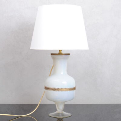 Szklana lampa stołowa, Włochy, lata 60.