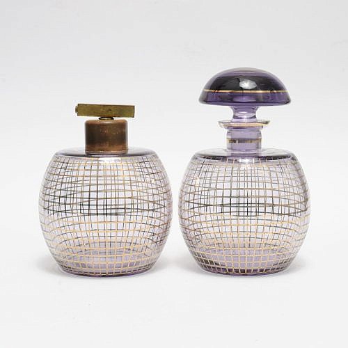 Zestaw toaletowy art deco, Gebrüder Podbira, Czechosłowacja, lata 30.