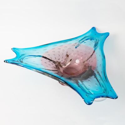 Patera Murano bullicante, Włochy, lata 60.