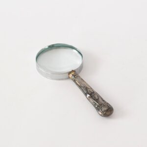 Srebrna lupa gabinetowa, Wielka Brytania, początek XX w.