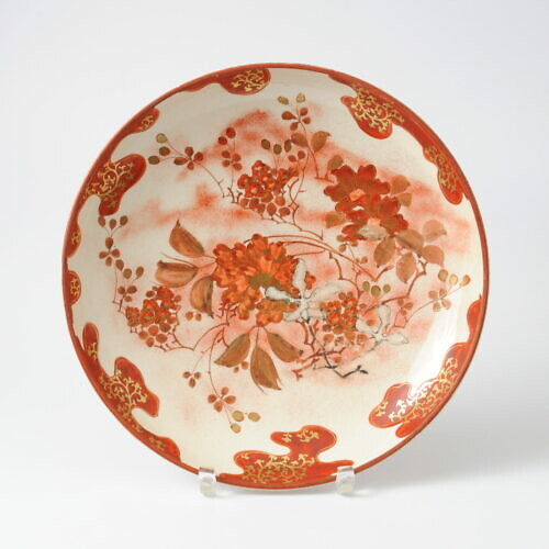 Talerz z ceramiki Kutani, Japonia, XIX w.