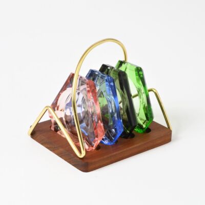 Komplet popielniczek na stojaku, Niemcy, lata 60.