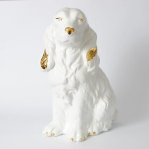 Ceramiczna figura psa, lata 60.