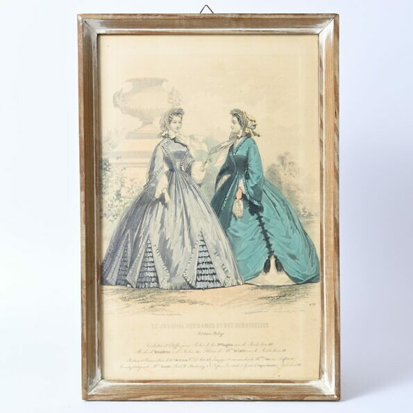 Grafika z modą damską, Francja, XIX w.