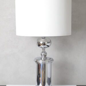 Chromowana lampa stołowa, Niemcy, lata 70.