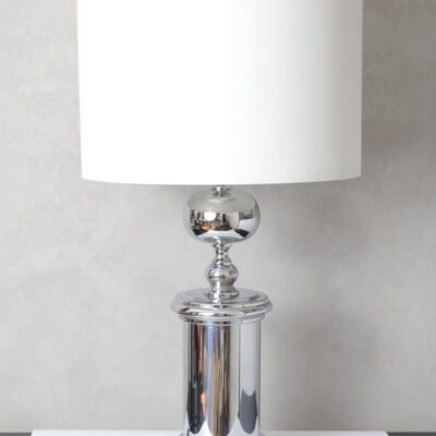 Chromowana lampa stołowa, Niemcy, lata 70.