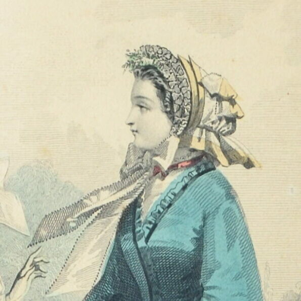 Grafika z modą damską, Francja, XIX w.