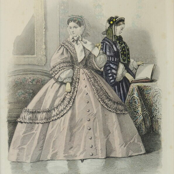 Grafiki z modą damską, XIX w.