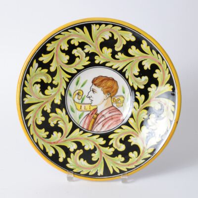 Para talerzy w stylu renesansowym, Mastro Giorgio, Włochy, lata 50.