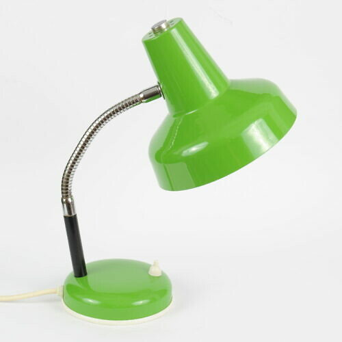 Zielona lampa biurkowa, Niemcy, lata 70.