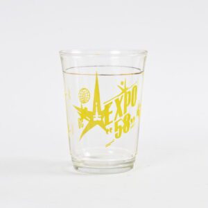 Kolekcjonerska szklanka z Expo 58, Belgia, lata 50.