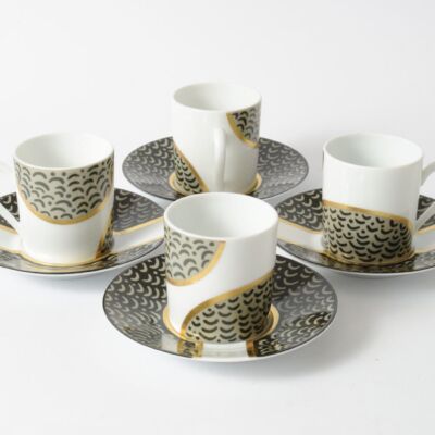 Filiżanki do kawy, Dana Roman, Limoges, Francja, lata 90.