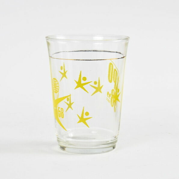 Kolekcjonerska szklanka z Expo 58, Belgia, lata 50.