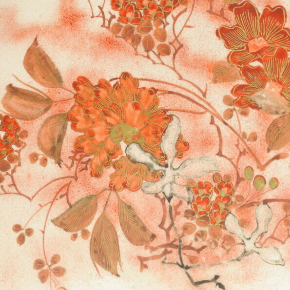Talerz z ceramiki Kutani, Japonia, XIX w.