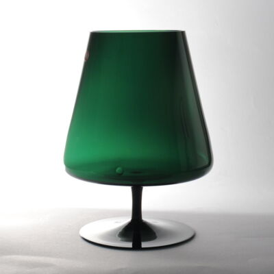 Wazon z zielonego szkła, Ingrid Glashütte, Niemcy, lata 70.