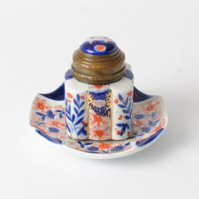 Kałamarz porcelanowy imari, Wielka Brytania, XIX w.