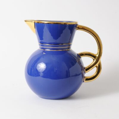 Niebieski dzbanek art deco