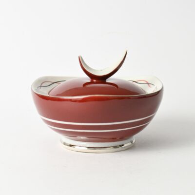 Porcelanowa bomboniera w stylu mid-century modern, Spechtsbrunn, lata 60.