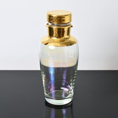 Złocona szklana karafka