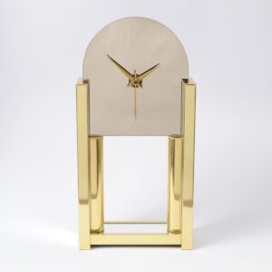 Złoty zegar NUFA Hollywood regency z lat 80.