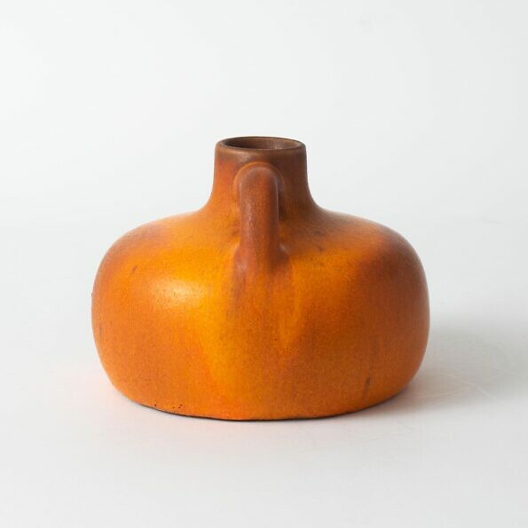Pomarańczowy wazon Otto Keramik