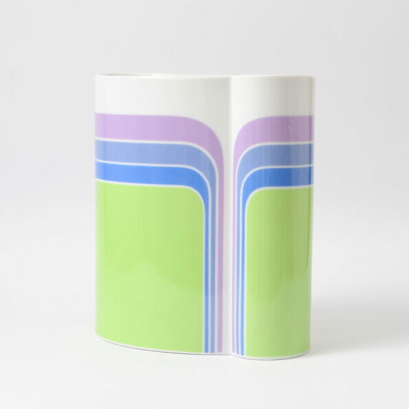 Porcelanowy, kolorowy wazon ze znanej niemieckiej manufaktury Thomas - Rosenthal