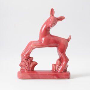Ceramiczna figurka sarny art deco