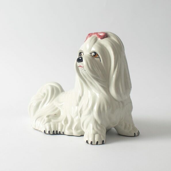 Włoska ceramiczna skarbonka pies