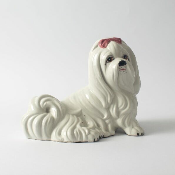 Włoska ceramiczna skarbonka pies