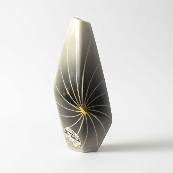 Porcelanowy wazon w stylu mid-century Lindner Kueps model Juwel