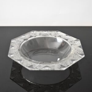 Szklana misa art deco Lalique Chantilly, proj. Rene Lalique